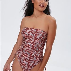 Paisley one-piece Swimsuit Size Small